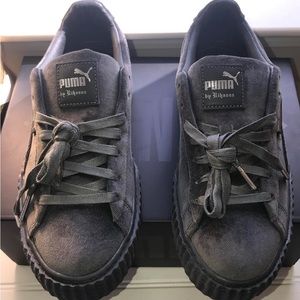 Velvet fenty puma creepers in glacier gray